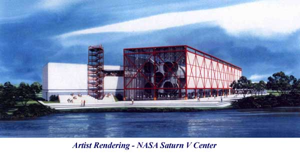 Artist rendering of Apollo Saturn V Center at Kennedy Space Center